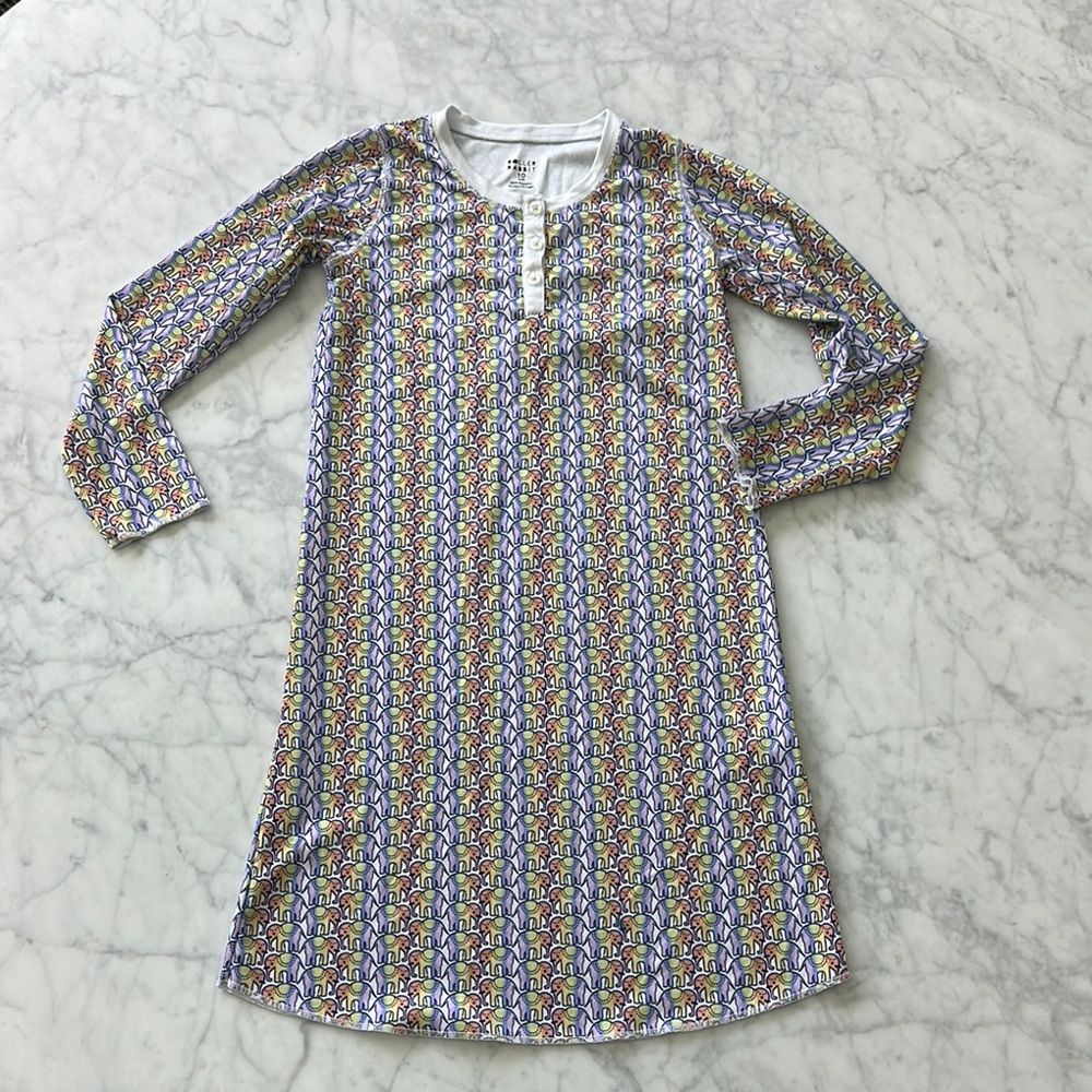 Colorful roller rabbit size 10 Long Sleeve nightgown